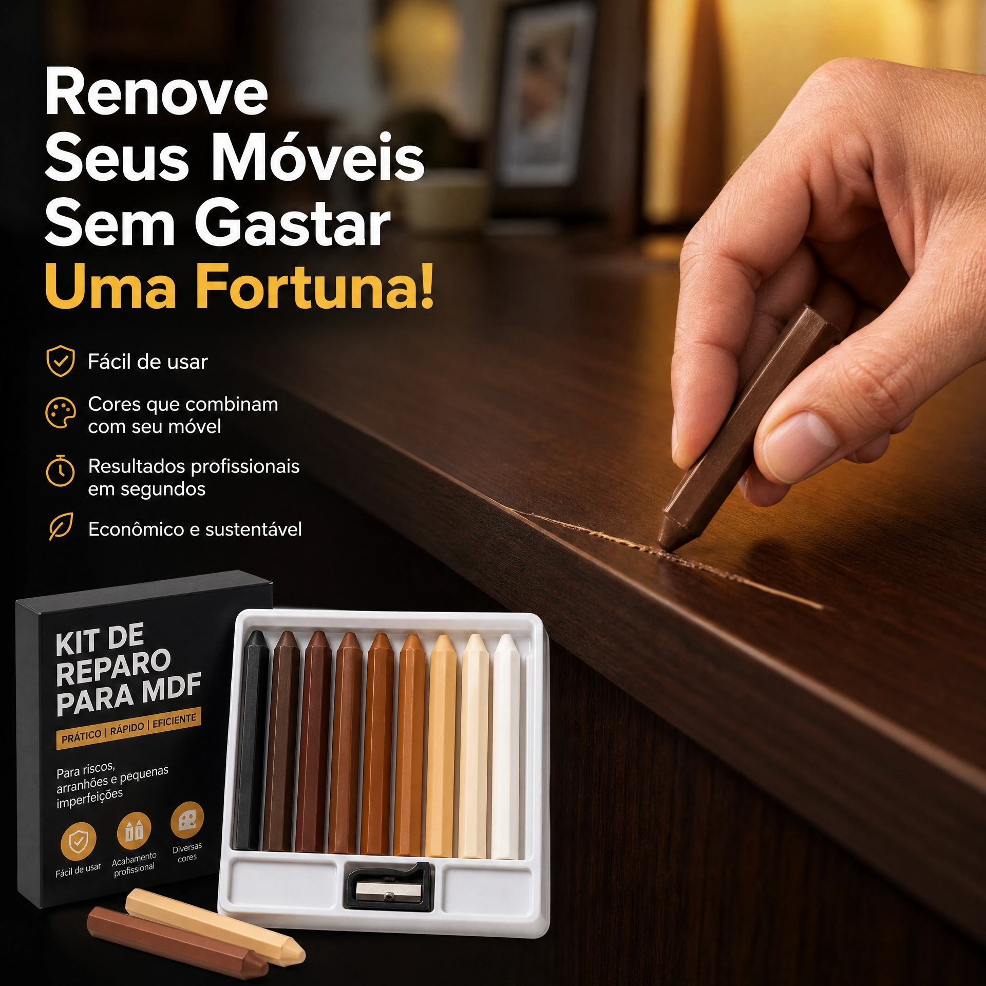 Kit de reparo para MDF — detalhe 1